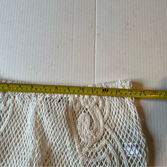 ZARA Sz M WOMAN Crocheted pants Knit Oyster WHITE Blogger Favorite 100% cotton💖 - Picture 10 of 13